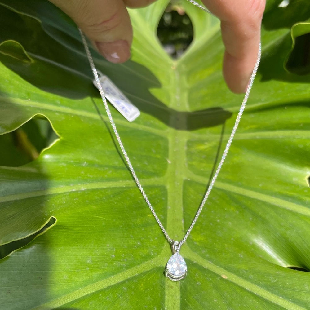 Sterling Silver CZ pendant/chain